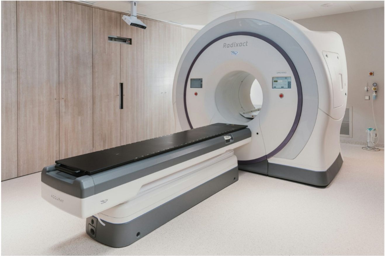 Medical MRI machine in a clinical setting