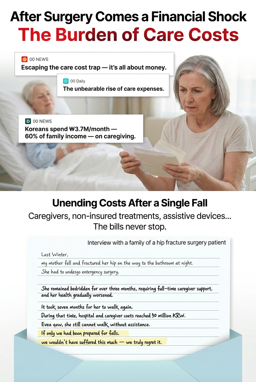 The burden of care costs and family interview