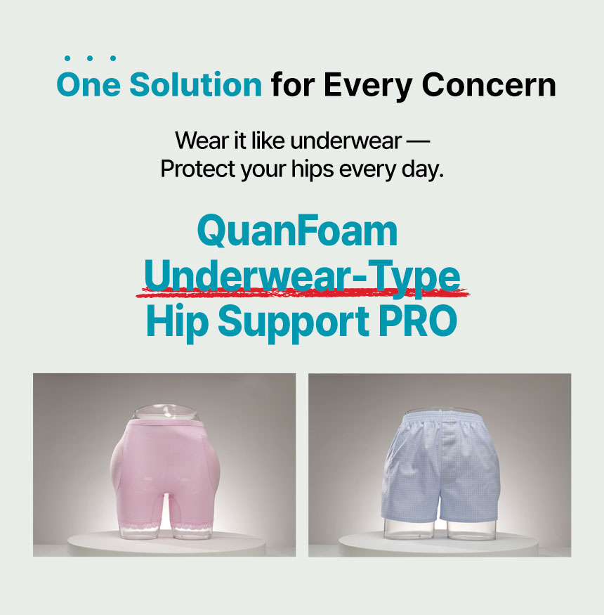 One solution for every concern — QuanFoam Hip Support PRO