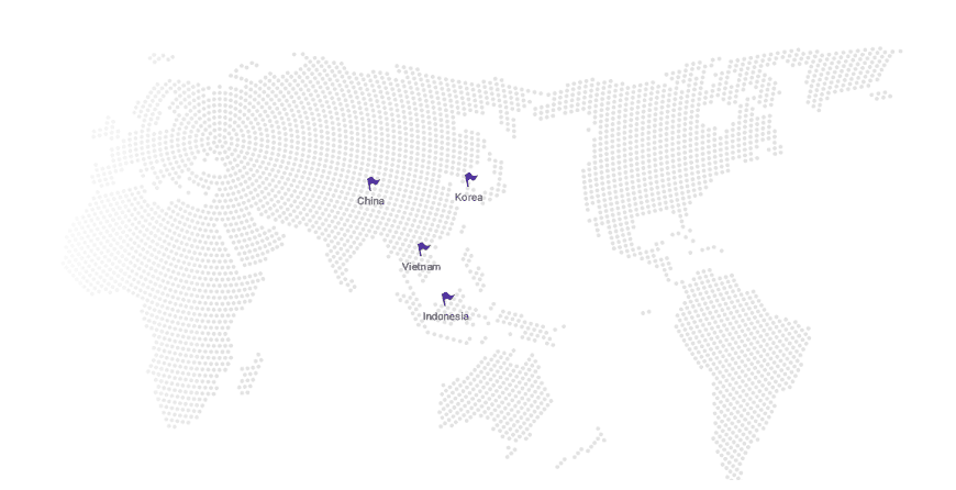 World map showing Tannus Care production locations